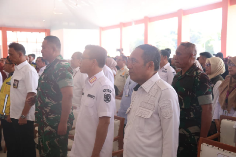 Kasdim 0624/Kab. Bandung Hadiri Kunker KSP RI Dudung Abdurachman di Sekolah Rakyat Terintegrasi 4