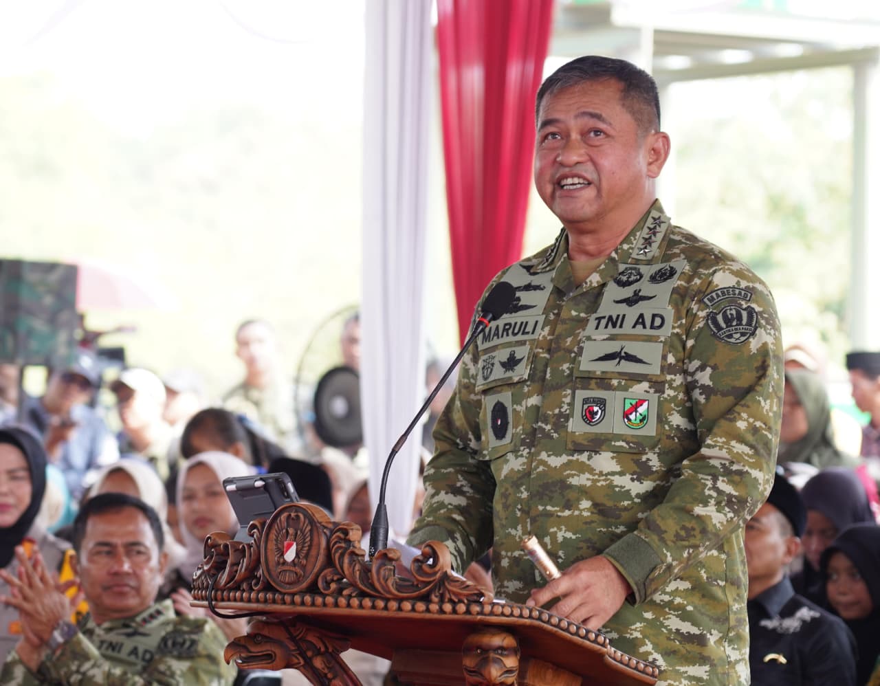 Laporkan Capaian TNI AD kepada Presiden, Kasad: 2.500 Jembatan dan 3.000 Titik Air Tuntas