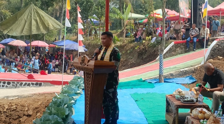 Dandim 0607 Resmikan Jembatan Garuda Ariadipa, Bukti Nyata Gotong Royong Warga Sukabumi