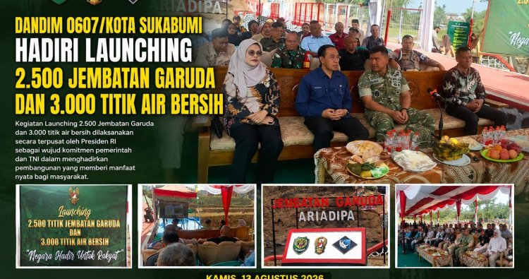 Launching Jembatan Garuda dan Sumber Air Bersih di Bobojong, Bukti Nyata Kehadiran Negara untuk Masyarakat