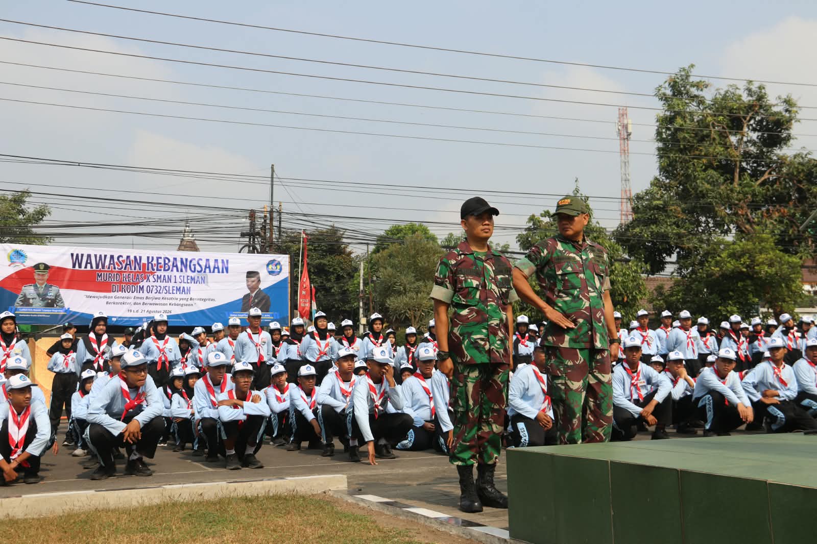 Kodim Sleman Bentuk Karakter Pelajar SMAN 1 Sleman