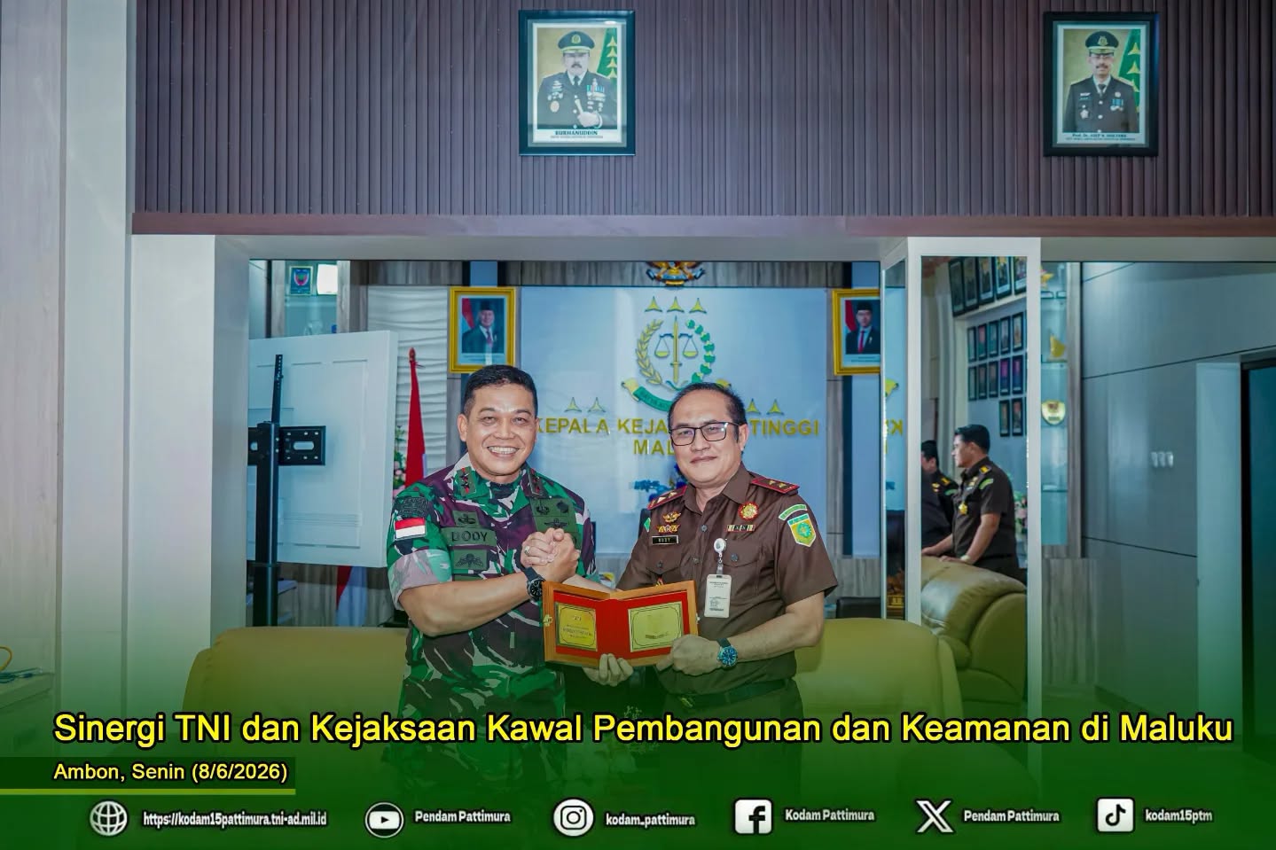 Sinergi TNI dan Kejaksaan Kawal Pembangunan dan Keamanan di Maluku