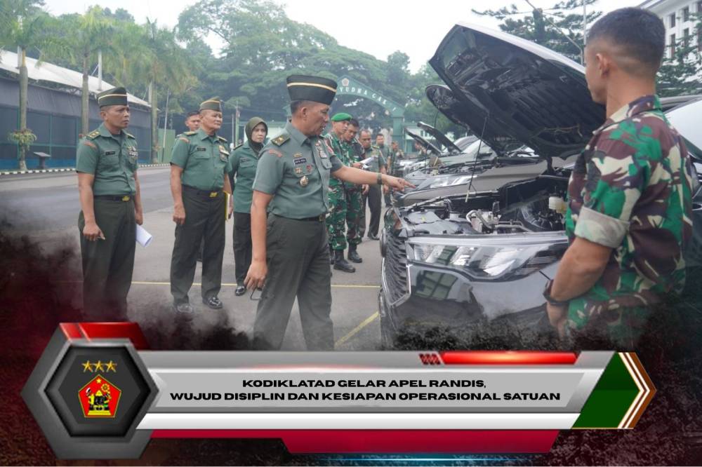 Kodiklatad Gelar Apel Randis, Wujud Disiplin dan Kesiapan Operasional Satuan