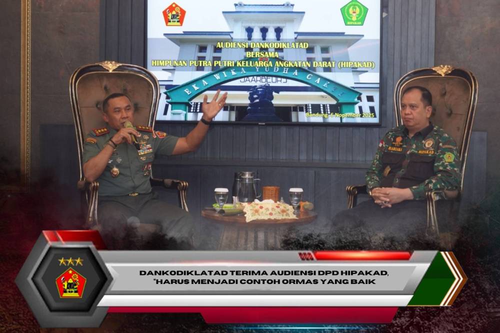 Dankodiklatad Terima Audiensi DPD Hipakad, “Harus Menjadi Contoh Ormas Yang Baik..