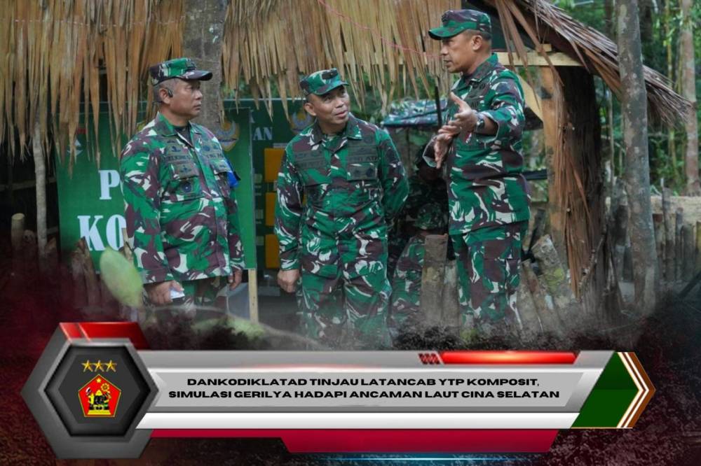 Dankodiklatad Tinjau Latancab YTP Komposit, Simulasi Gerilya Hadapi Ancaman Laut Cina Selatan