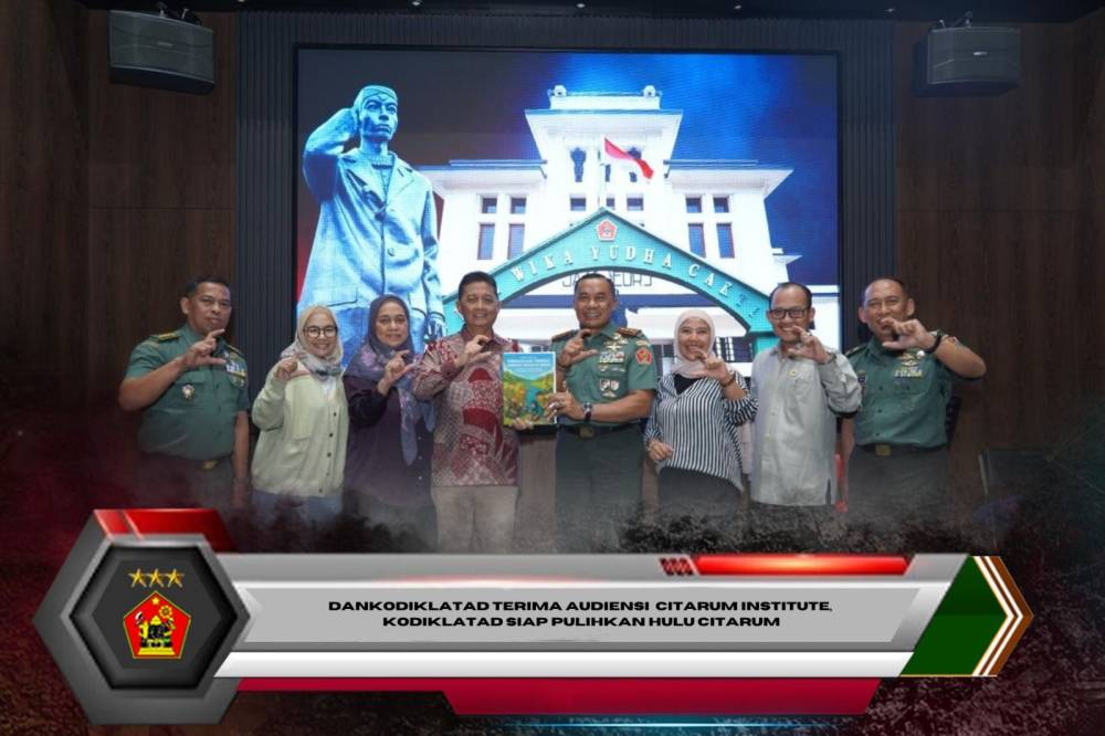 Dankodiklatad Terima Audiensi Citarum Institute, Kodiklatad Siap Pulihkan Hulu Citarum