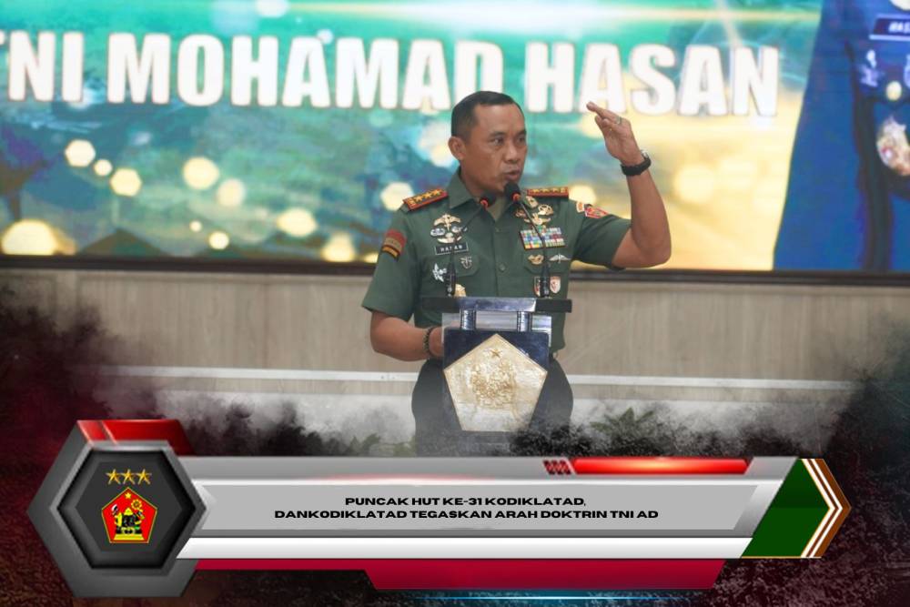 Puncak HUT ke-31 Kodiklatad, Dankodiklatad tegaskan arah Doktrin TNI AD