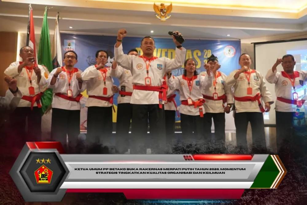 Ketua Umum PP Betako Buka Rakernas Merpati Putih Tahun 2026, Momentum Strategis Tingkatkan Kualitas Organisasi dan Keilmuan