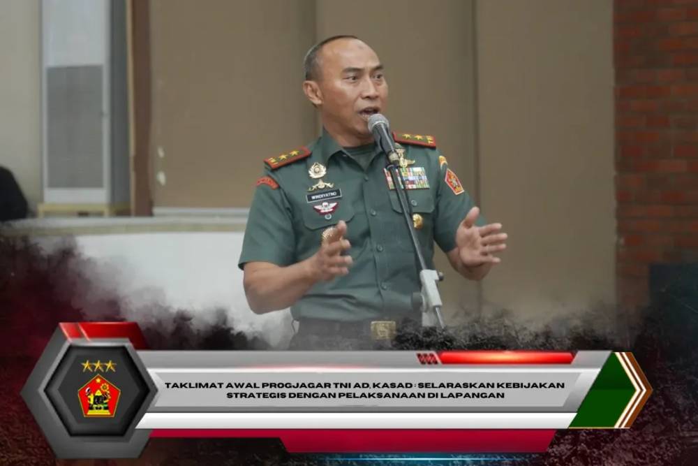 Taklimat Awal Progjagar TNI AD, Kasad : Selaraskan Kebijakan Strategis Dengan Pelaksanaan di Lapangan