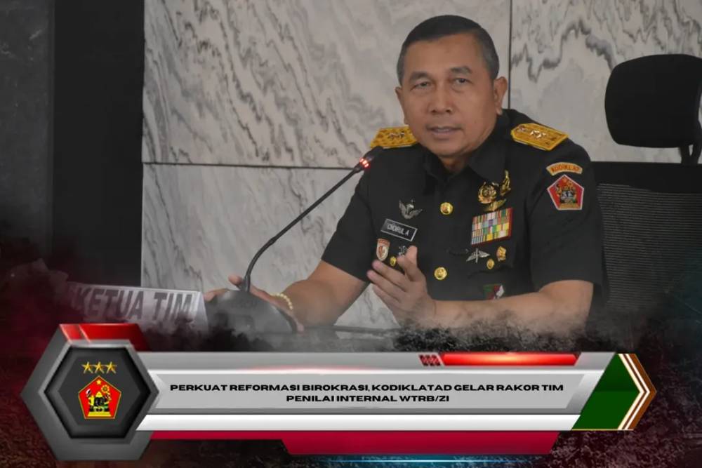 Perkuat Reformasi Birokrasi, Kodiklatad Gelar Rakor Tim Penilai Internal WTRB/ZI
