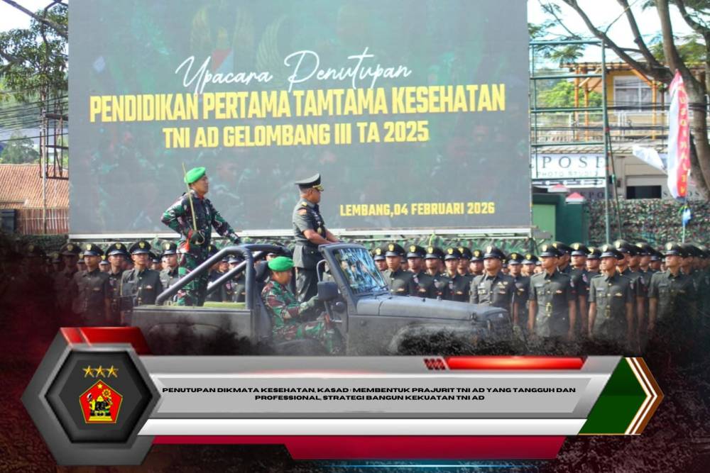 Penutupan Dikmata Kesehatan, Kasad : Membentuk Prajurit TNI AD yang Tangguh dan Professional, strategi Bangun Kekuatan TNI AD