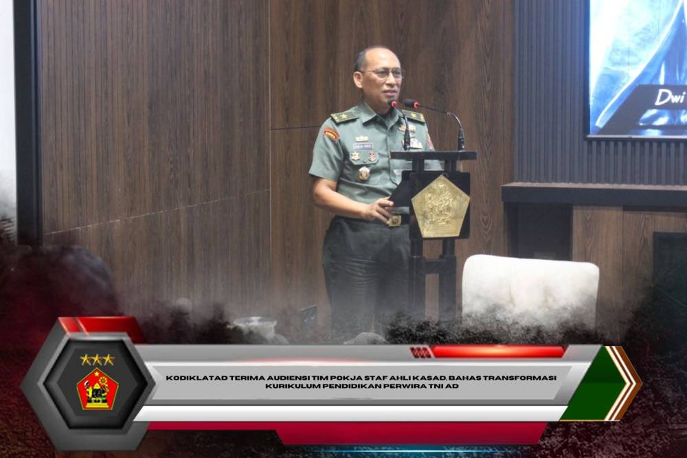 Transformasi Kurikulum Pendidikan Perwira TNI AD,Kodiklatad Terima Audiensi Tim Pokja Staf Ahli Kasad
