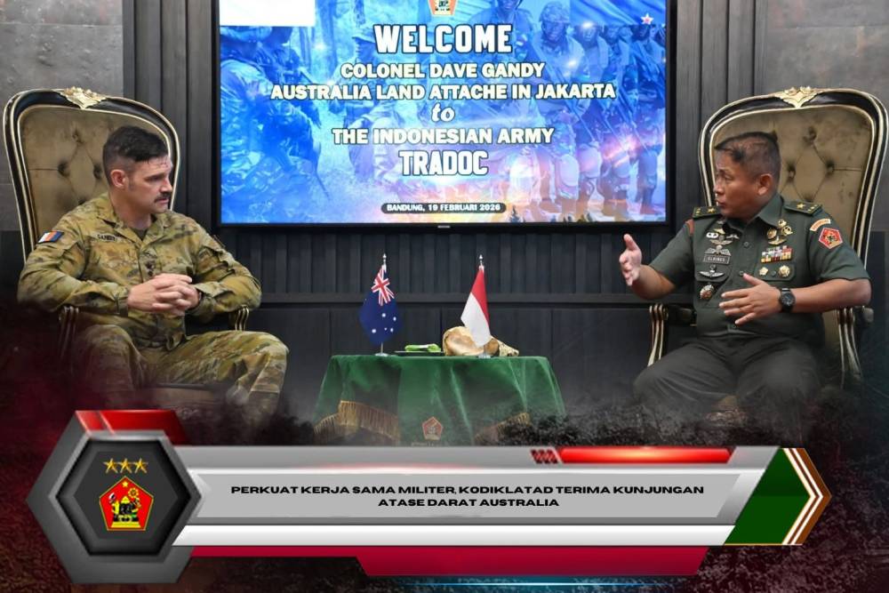 Perkuat Kerja sama Militer, Kodiklatad Terima Kunjungan Atase Darat Australia