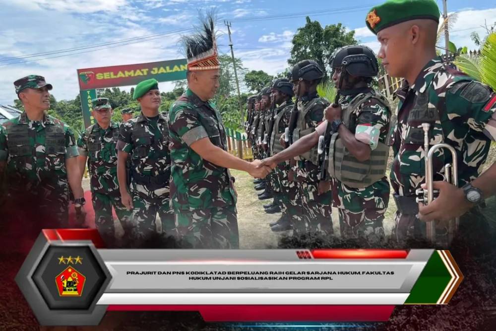 Wadan Kodiklatad Tinjau Latihan Yonif TP 864/NN, Tekankan Profesionalisme dan Naluri Tempur Prajurit