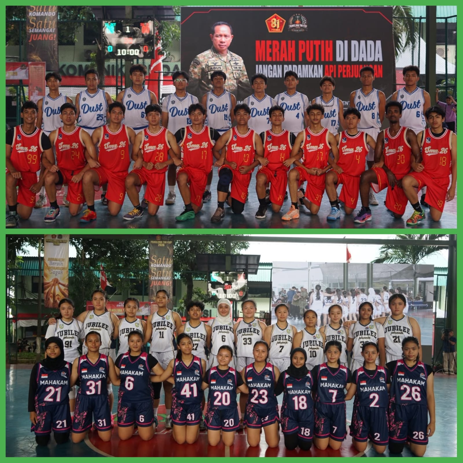 PANGLIMA TNI CUP 2026: Persaingan Memanas, Empat Tim Basket SMA Berebut Tiket ke Final