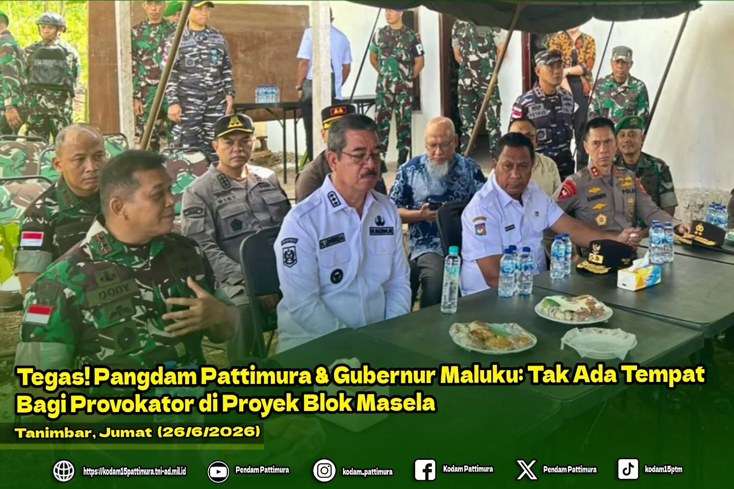 Tegas! Pangdam Pattimura & Gubernur Maluku: Tak Ada Tempat Bagi Provokator di Proyek Blok Masela