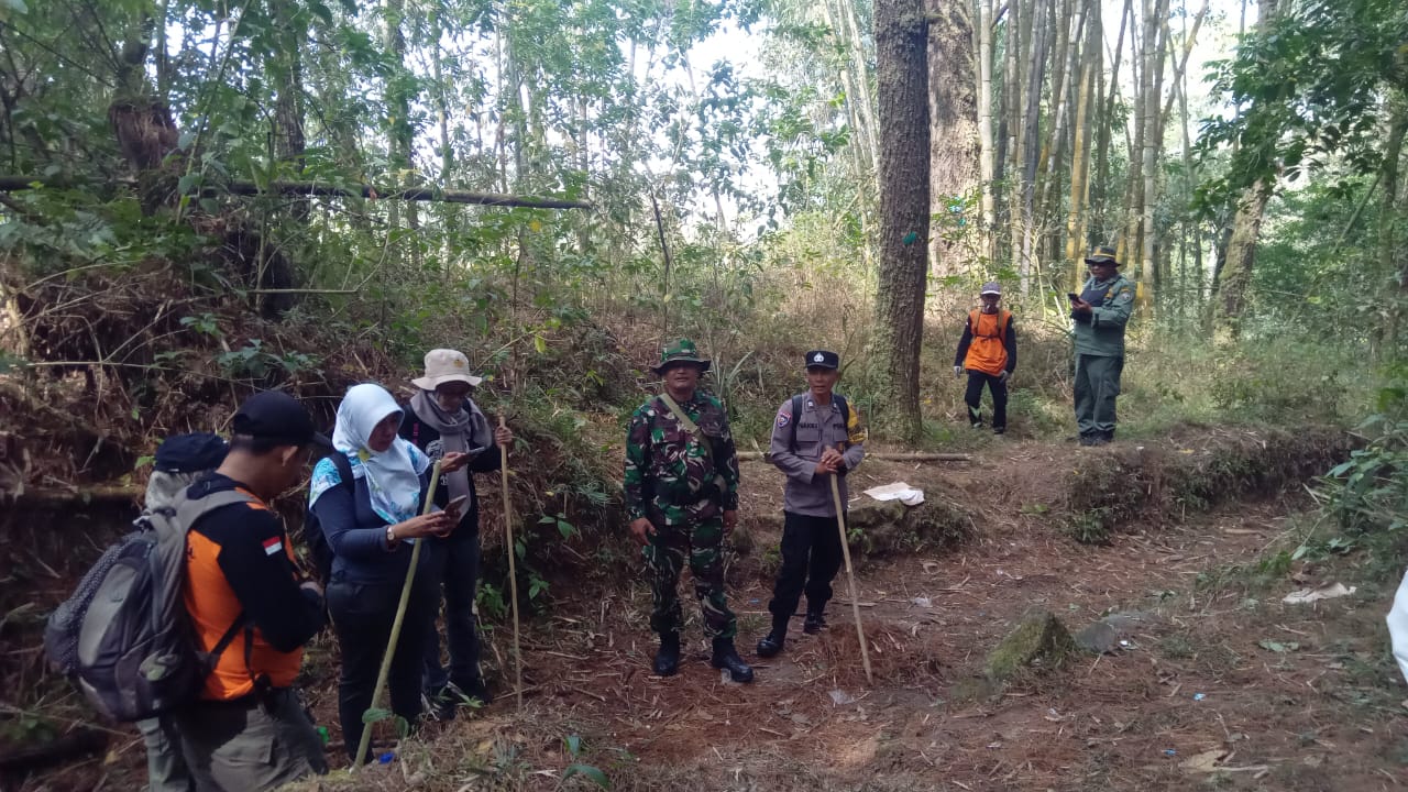 Cegah Karhutla Koramil Turi Sleman Bersama Petugas TNGM dan Sukarelawan Patroli Hutan
