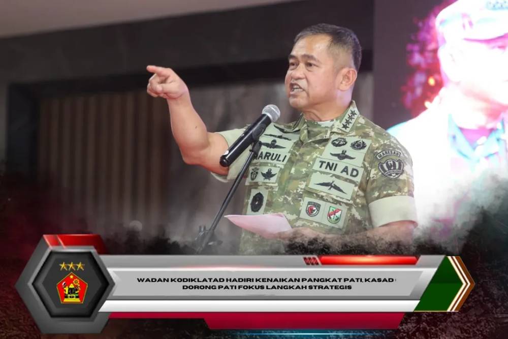 Wadan Kodiklatad Hadiri Kenaikan Pangkat Pati, Kasad : Dorong Pati Fokus Langkah Strategis