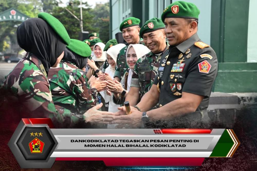 Dankodiklatad Tegaskan Pesan Penting di Momen Halal Bihalal Kodiklatad