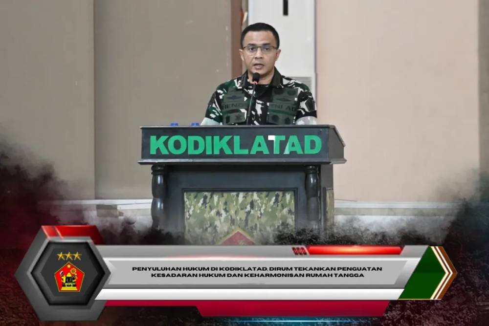 Penyuluhan Hukum di Kodiklatad, Dirum Tekankan Penguatan Kesadaran Hukum dan Keharmonisan Rumah Tangga