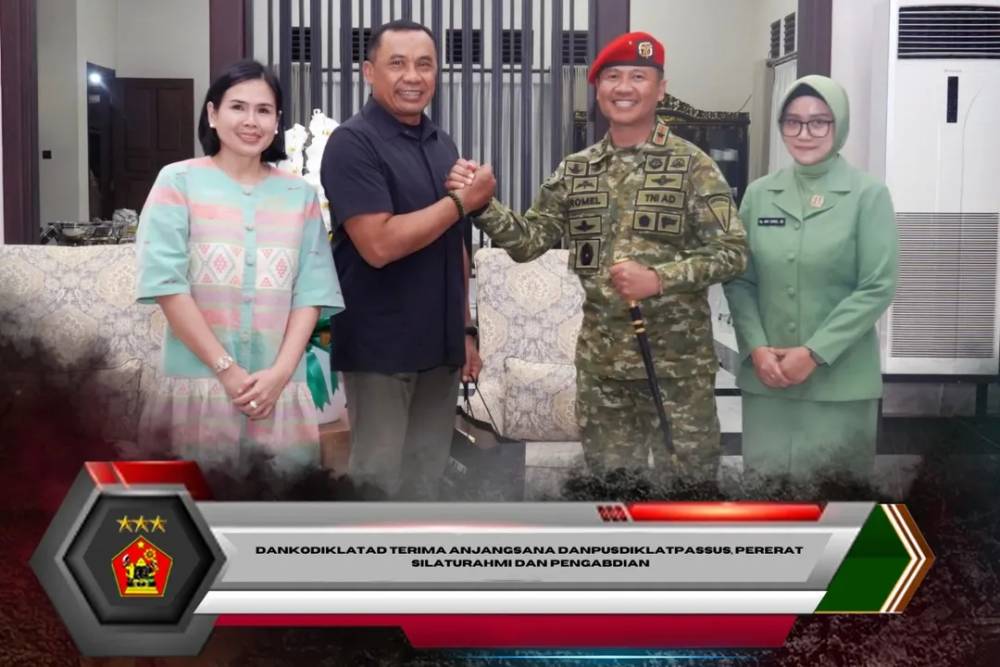 Dankodiklatad Terima Anjangsana Danpusdiklatpassus, Pererat Silaturahmi dan Pengabdian