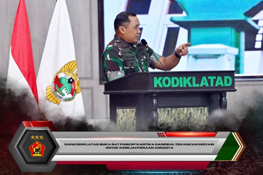 Dankodiklatad Buka RAT Puskop Kartika Ganesha, Tekankan Inovasi untuk Kesejahteraan Anggota