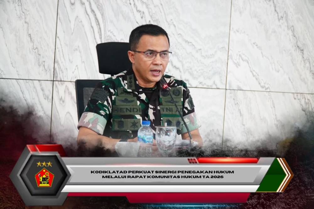 Kodiklatad Perkuat Sinergi Penegakan Hukum Melalui Rapat Komunitas Hukum TA 2026