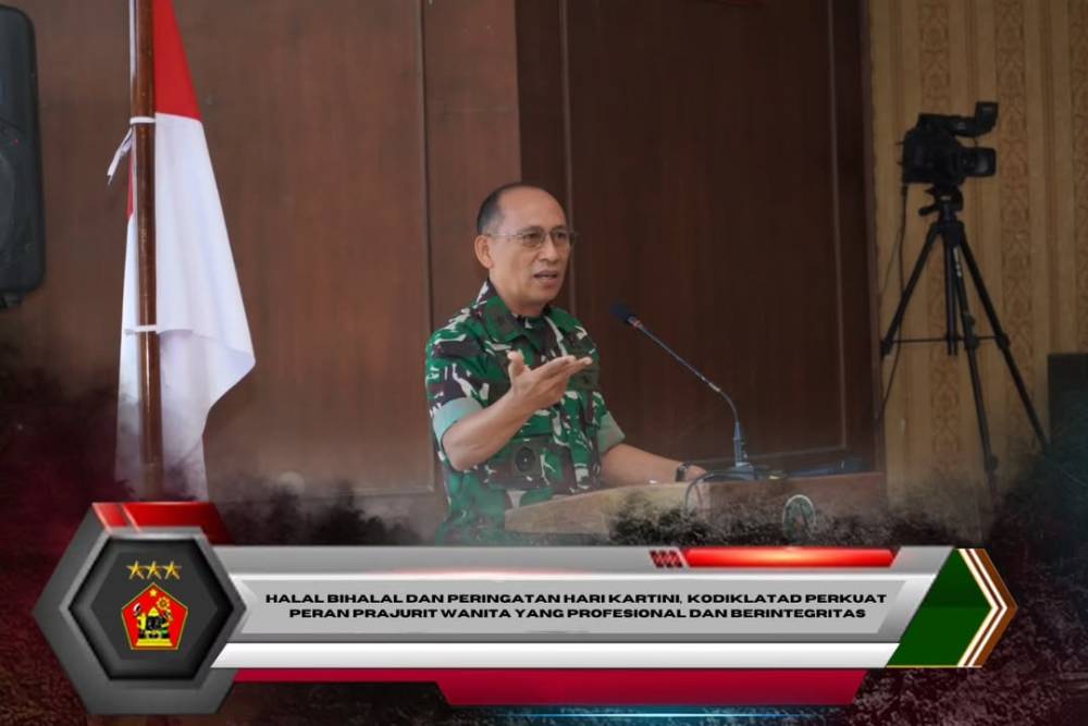 Halal Bihalal dan Peringatan Hari Kartini, Kodiklatad Perkuat Peran Prajurit Wanita yang Profesional dan Berintegritas