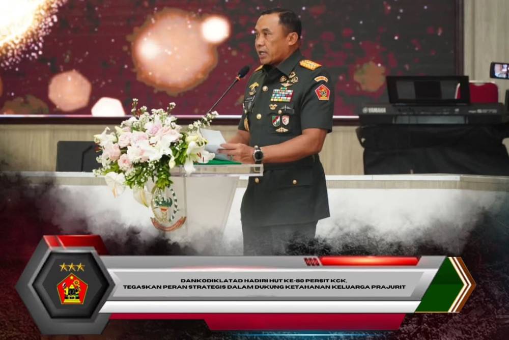 Dankodiklatad Hadiri HUT ke-80 Persit KCK, Tegaskan Peran Strategis dalam Dukung Ketahanan Keluarga Prajurit