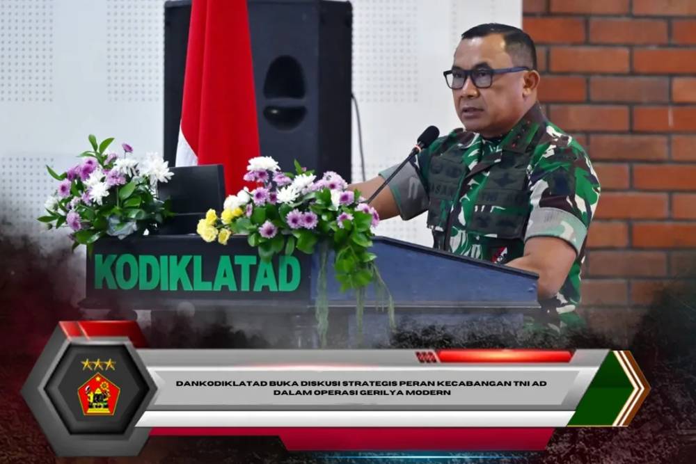 Dankodiklatad Buka Diskusi Strategis Peran Kecabangan TNI AD dalam Operasi Gerilya Modern