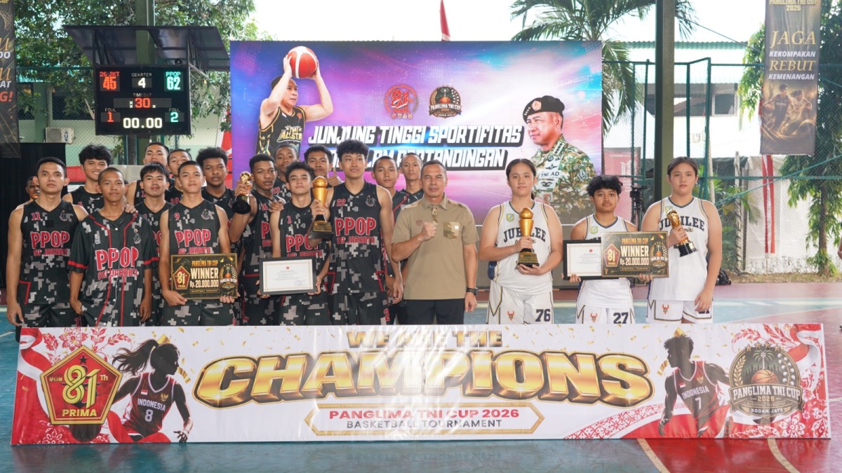 Pangdam Jaya Tutup Turnamen Basket Piala Panglima TNI Cup Antar SMA se-DKI Jakarta
