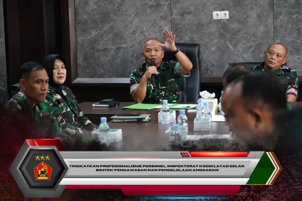 Tingkatkan Profesionalisme Personel, Inspektorat Kodiklatad Gelar Bimtek Pengawasan dan Pengelolaan Anggaran