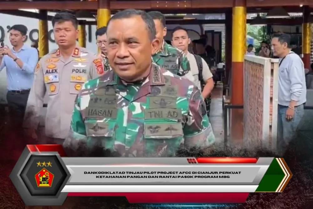 Dankodiklatad Tinjau Pilot Project AFCC di Cianjur, Perkuat Ketahanan Pangan dan Rantai Pasok Program MBG
