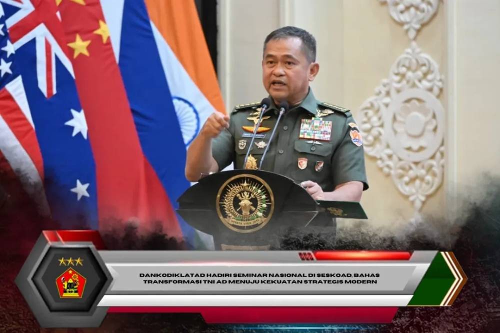 Dankodiklatad Hadiri Seminar Nasional di Seskoad, Bahas Transformasi TNI AD Menuju Kekuatan Strategis Modern