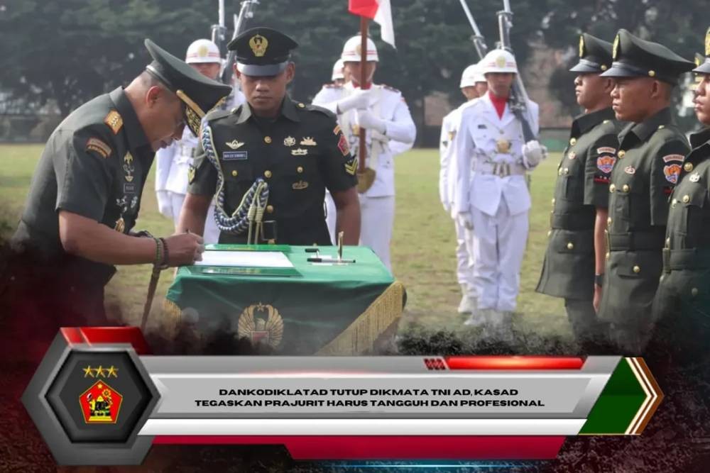 Dankodiklatad Tutup Dikmata TNI AD, Kasad Tegaskan Prajurit Harus Tangguh dan Profesional