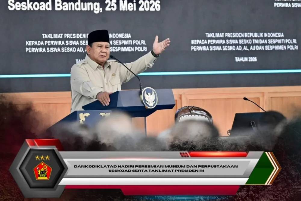 Dankodiklatad Hadiri Peresmian Museum dan Perpustakaan Seskoad serta Taklimat Presiden RI