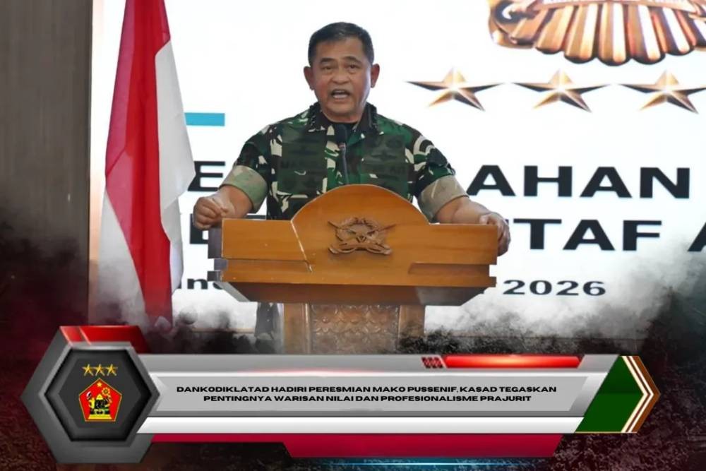 Dankodiklatad Hadiri Peresmian Mako Pussenif, Kasad Tegaskan Pentingnya Warisan Nilai dan Profesionalisme Prajurit
