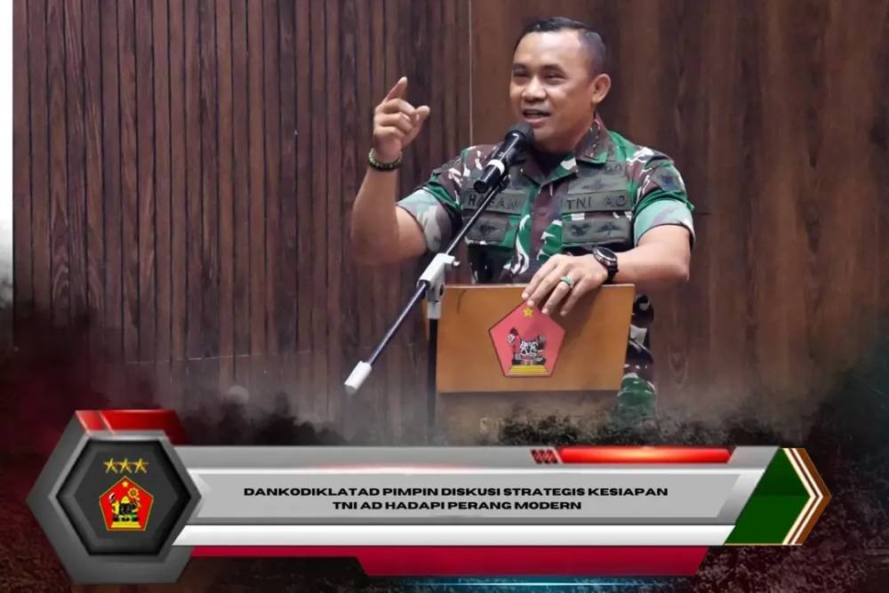 Dankodiklatad Pimpin Diskusi Strategis Kesiapan TNI AD Hadapi Perang Modern