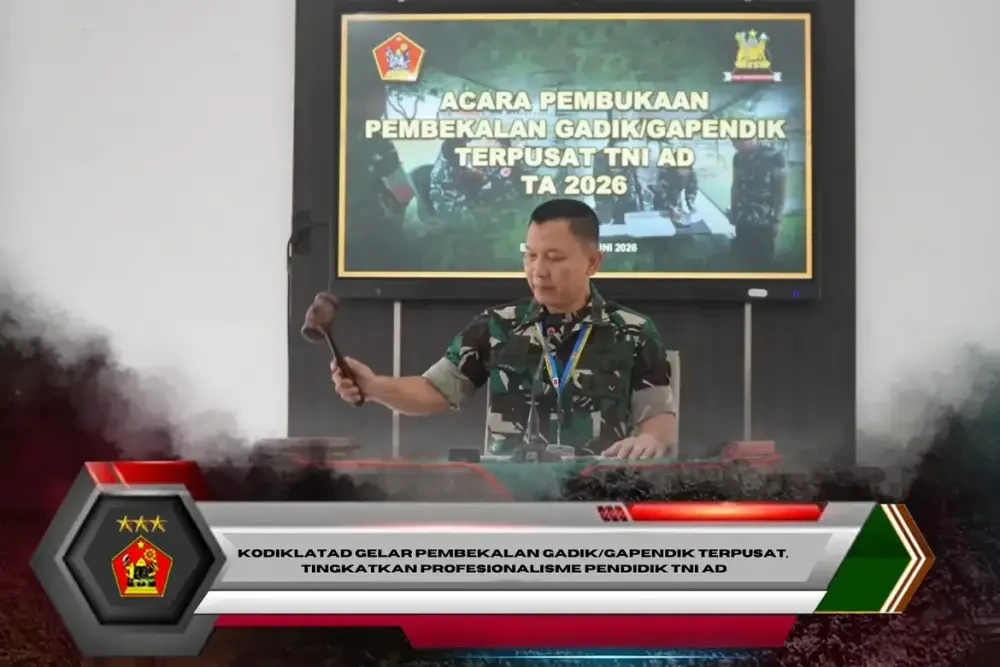 Kodiklatad Gelar Pembekalan Gadik/Gapendik Terpusat, Tingkatkan Profesionalisme Pendidik TNI AD