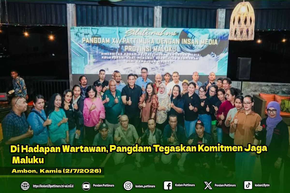 Di Hadapan Wartawan, Pangdam Tegaskan Komitmen Jaga Maluku