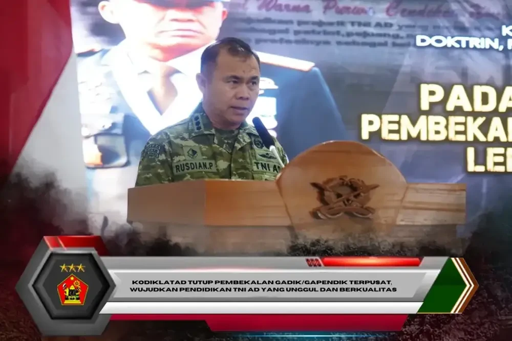 Kodiklatad Tutup Pembekalan Gadik/Gapendik Terpusat, Wujudkan Pendidikan TNI AD yang Unggul dan Berkualitas