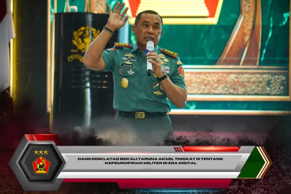 Dankodiklatad Bekali Taruna Akmil Tingkat III tentang Kepemimpinan Militer di Era Digital