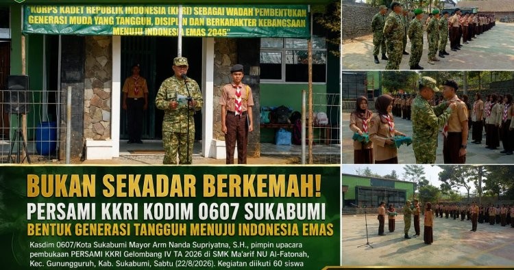 Bukan Sekadar Berkemah! PERSAMI KKRI Kodim 0607 Sukabumi Bentuk Generasi Tangguh Menuju Indonesia Emas