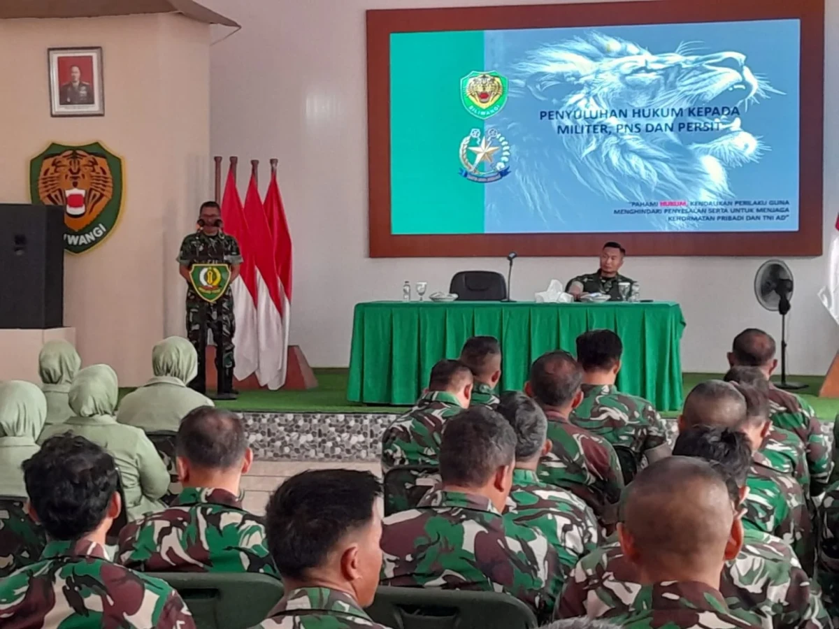 Kodim 0603/Lebak Terima Penyuluhan Hukum dari Kumdam III/Siliwangi, Cegah Pelanggaran Disiplin hingga KDRT