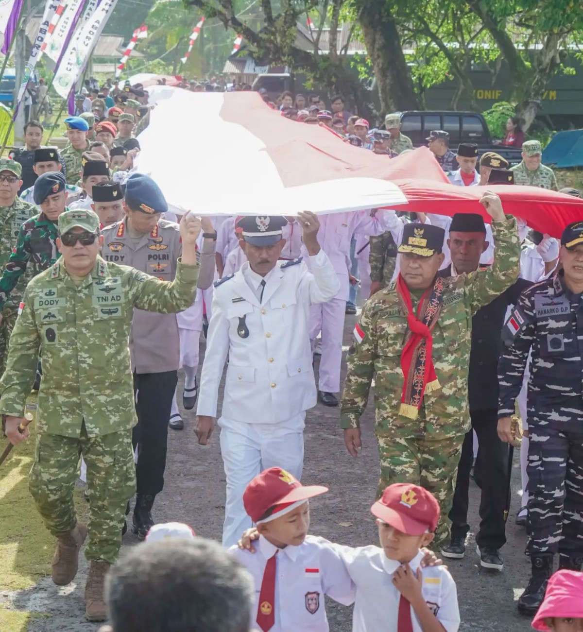 Kapendam Pattimura Tegaskan: Tak Ada Pengibaran Bendera RMS, Yang Ada Bendera Merah Putih Sepanjang 500 Meter