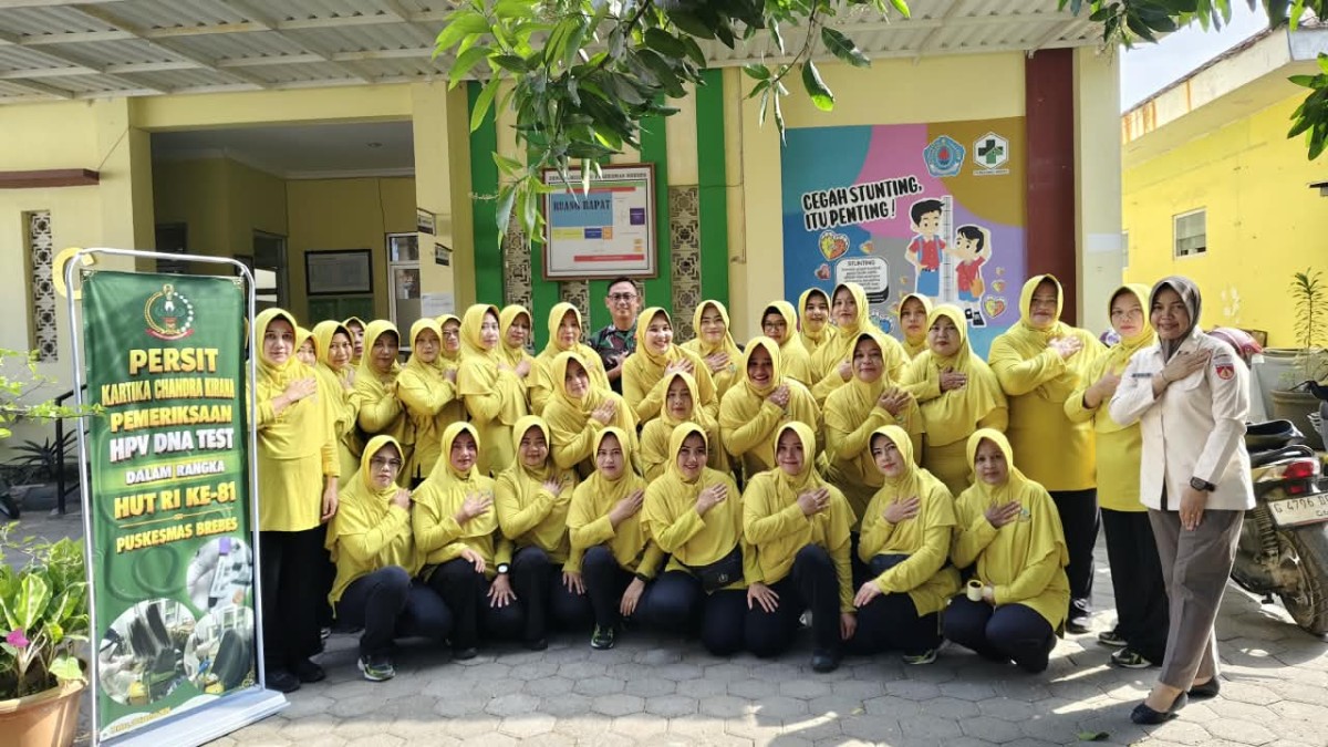Persit KCK Kodim 0713/Brebes Gelar Pemeriksaan HPV DNA Test dalam Rangka HUT ke-81 RI