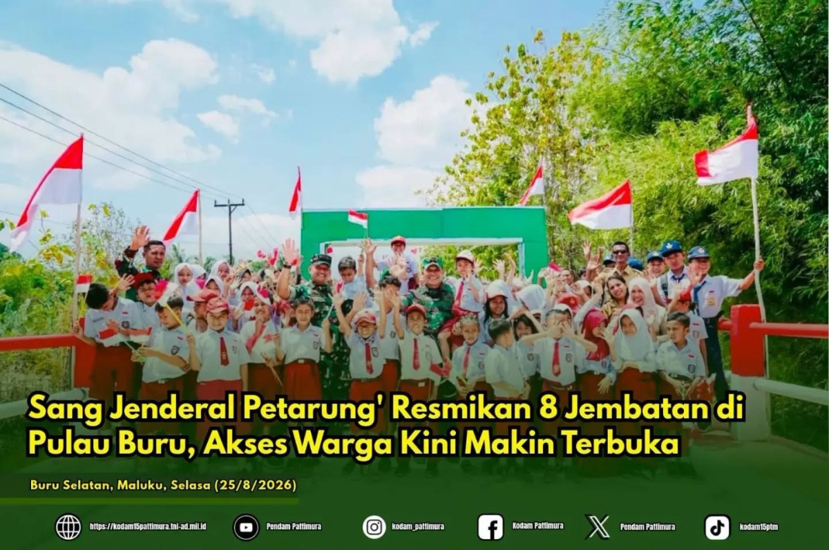 Sang Jenderal Petarung' Resmikan 8 Jembatan di Pulau Buru, Akses Warga Kini Makin Terbuka