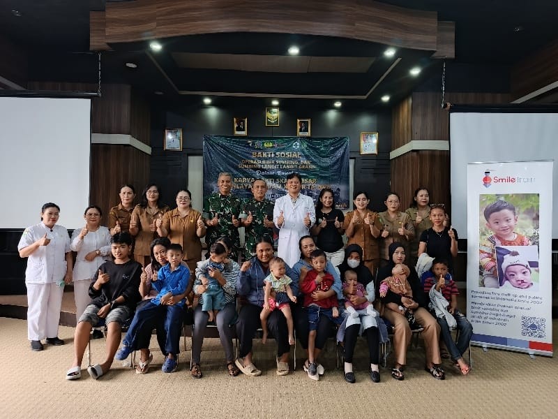 Wujudkan Senyum Baru Warga Bengkayang, Kodam XII/Tpr Gelar Baksos Operasi Bibir Sumbing Gratis