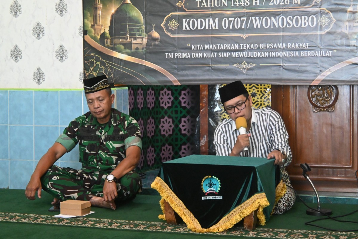 Kodim 0707/Wonosobo Peringati Maulid Nabi Muhammad SAW, Kasdim Ajak Prajurit Teladani Akhlak Rasulullah
