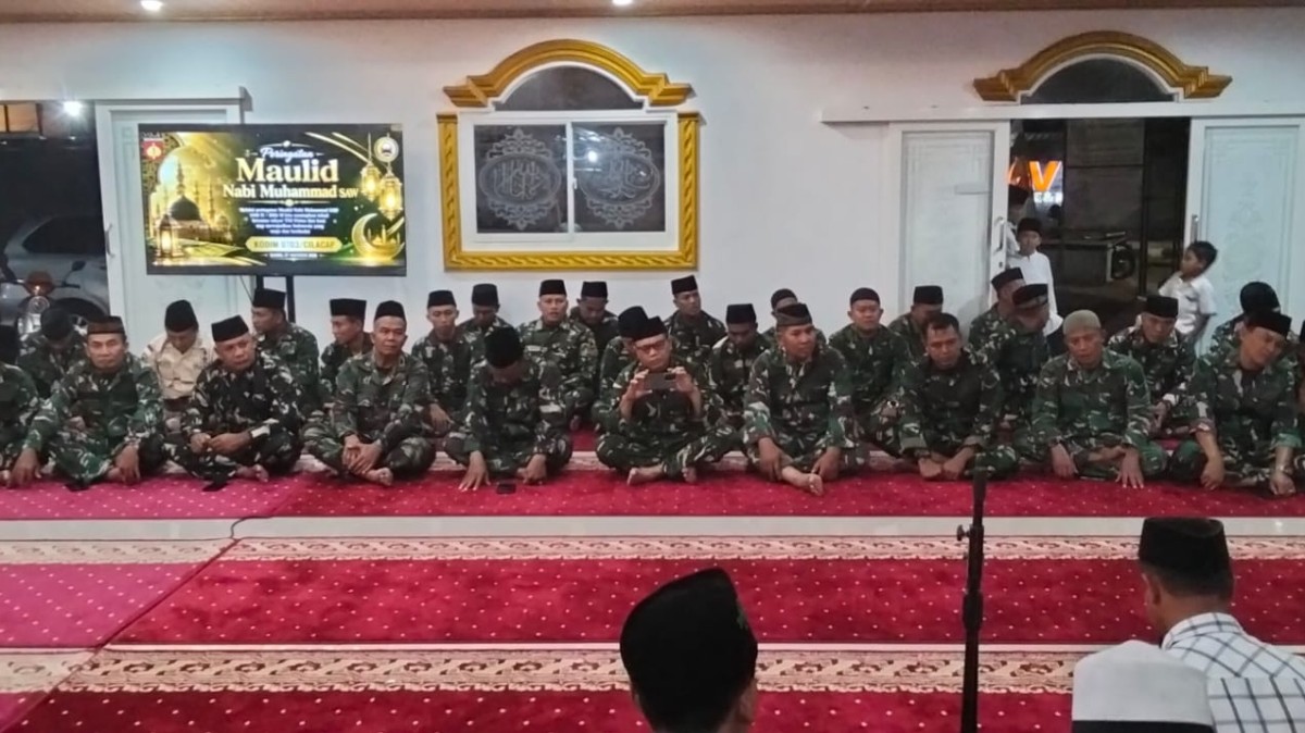 Kodim 0703/Cilacap Peringati Maulid Nabi Muhammad SAW 1448 H/2026 M